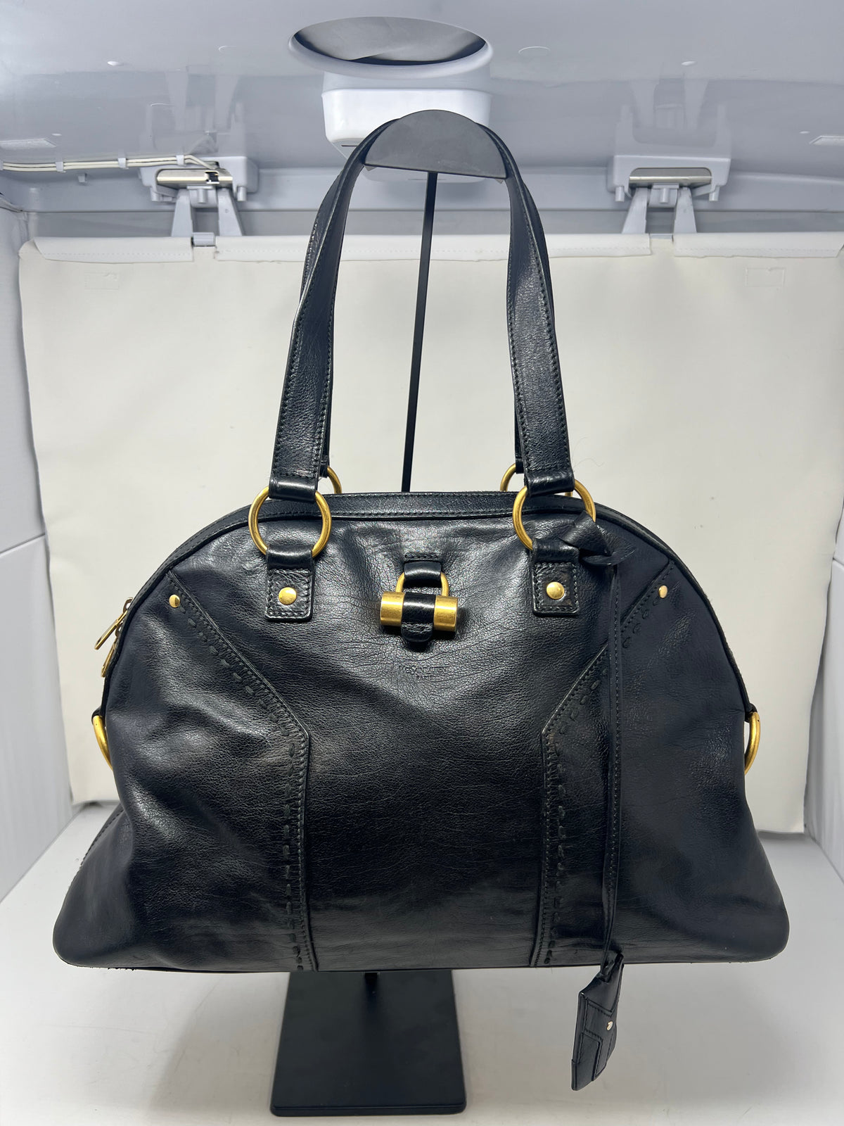 YSL Muse Black Leather