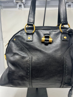 YSL Muse Black Leather