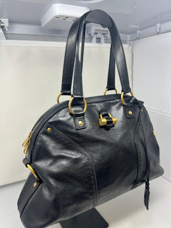 YSL Muse Black Leather