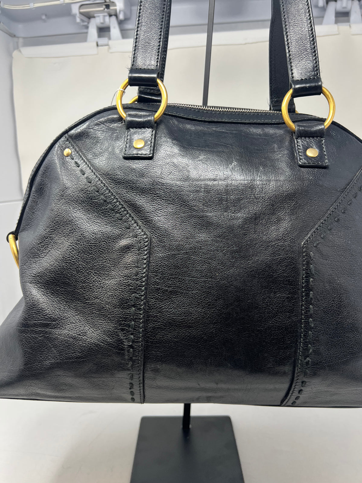 YSL Muse Black Leather