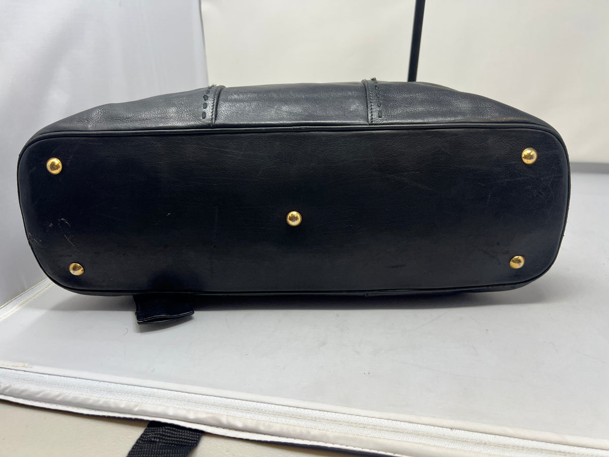 YSL Muse Black Leather