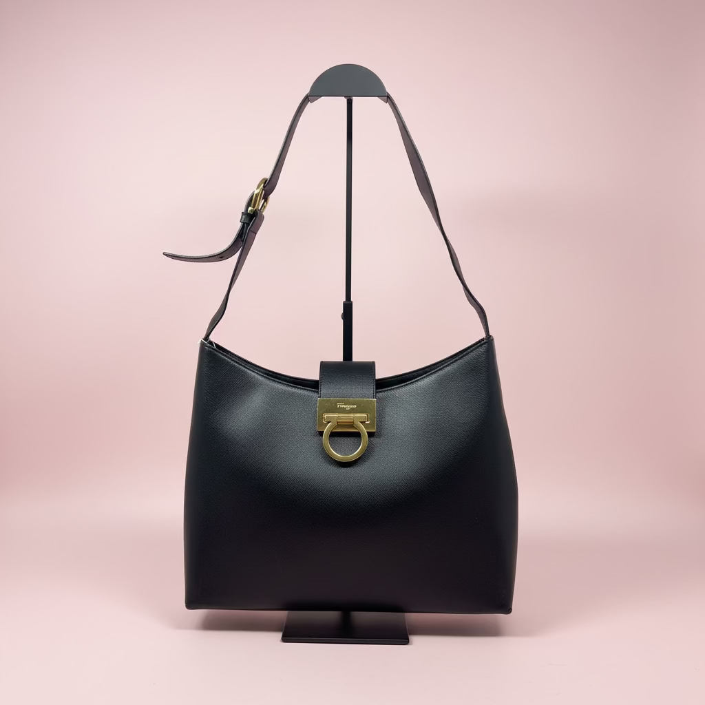 Black Ferragamo Tote