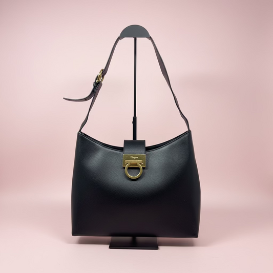 Black Ferragamo Tote
