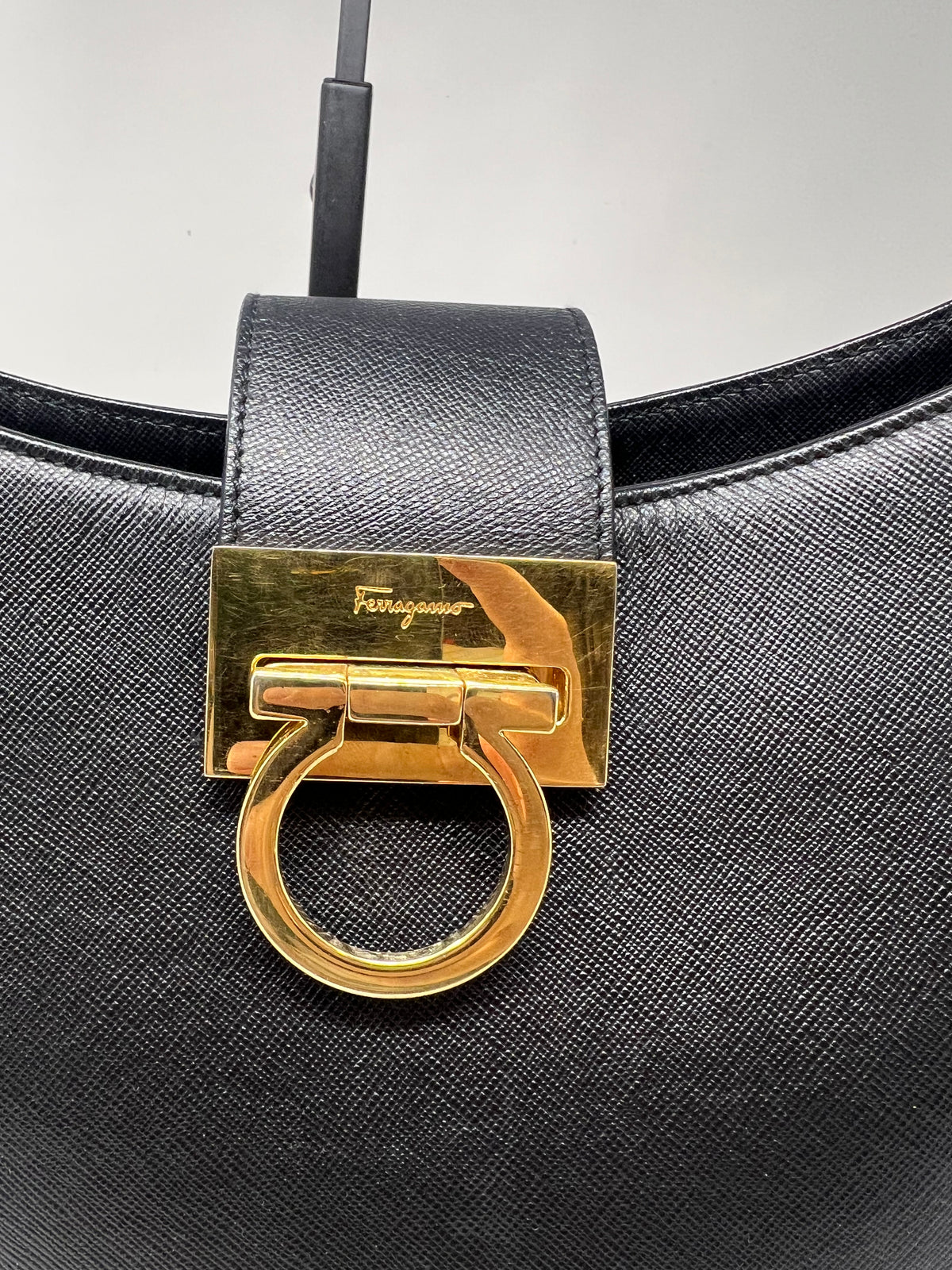 Black Ferragamo Tote