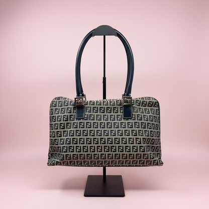 Fendi Zucchino Navy Tote