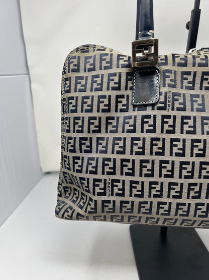 Fendi Zucchino Navy Tote