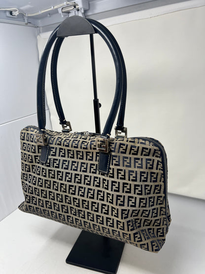 Fendi Zucchino Navy Tote