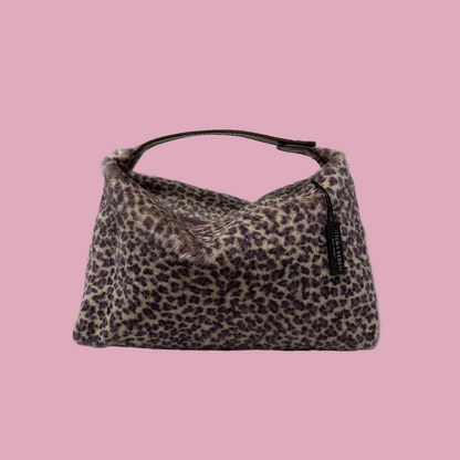 Bottega Venetta Purple Cheetah Pony Hair