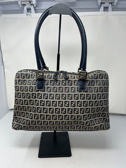 Fendi Zucchino Navy Tote