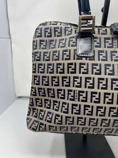 Fendi Zucchino Navy Tote