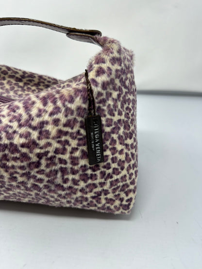 Bottega Venetta Purple Cheetah Pony Hair