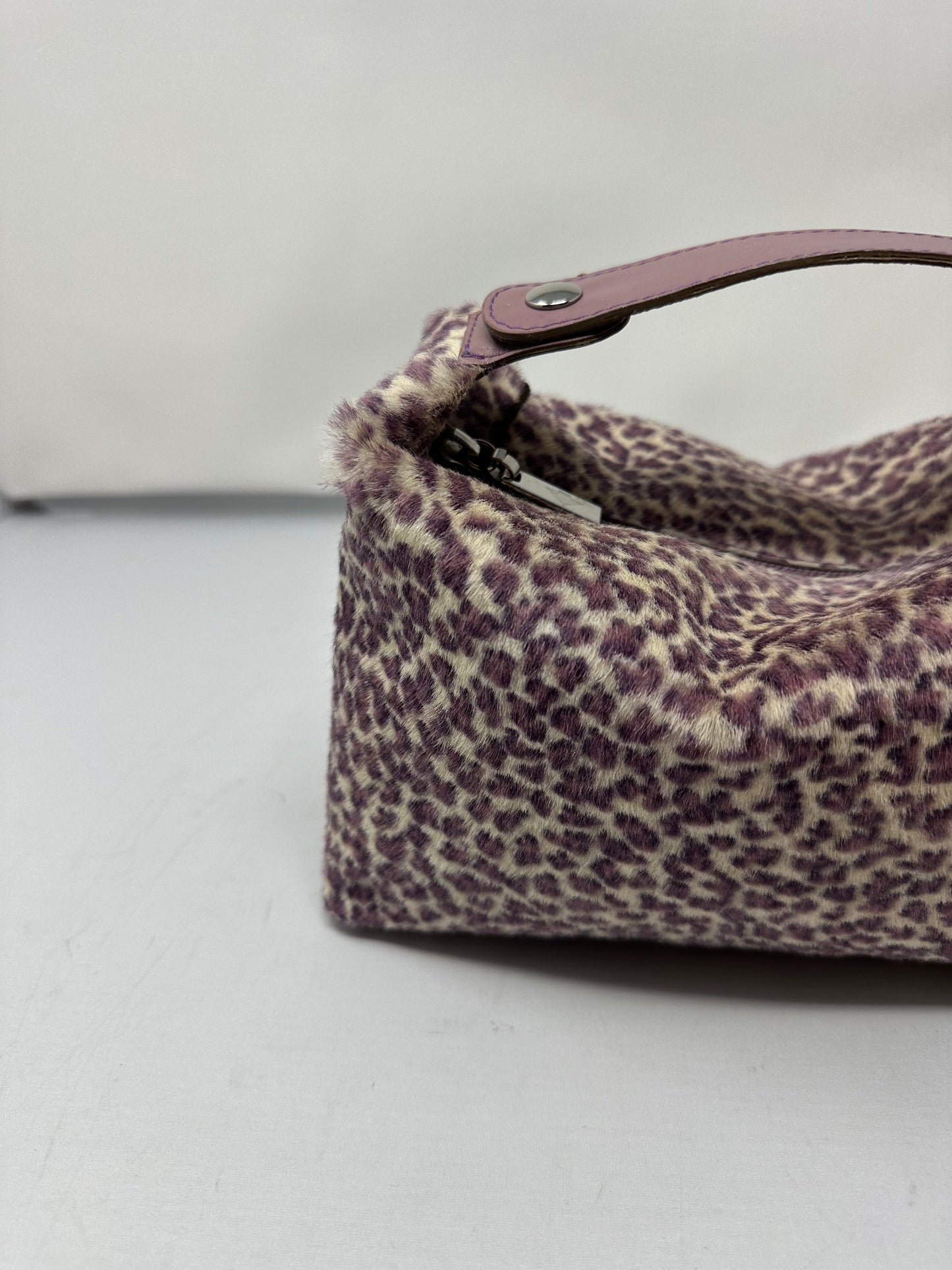 Bottega Venetta Purple Cheetah Pony Hair