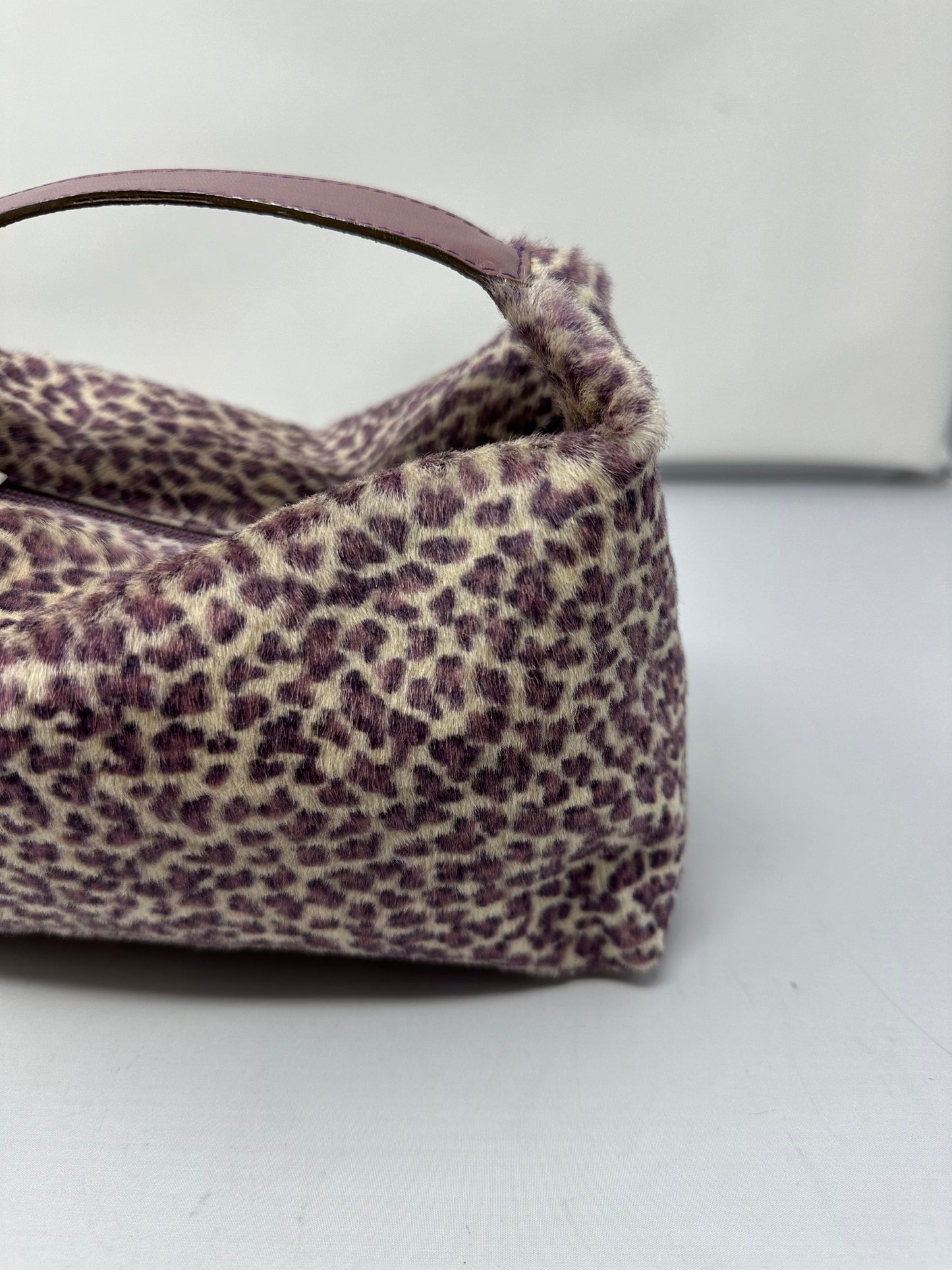 Bottega Venetta Purple Cheetah Pony Hair
