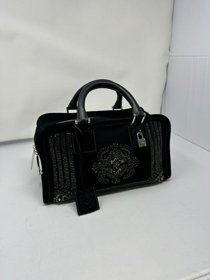 Loewe Amazona Black Suede Beads (original duster bag)