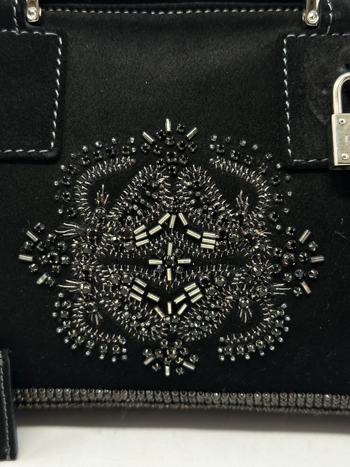 Loewe Amazona Black Suede Beads (original duster bag)