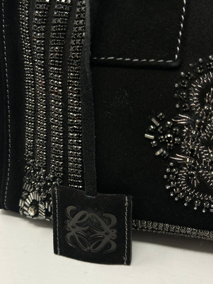 Loewe Amazona Black Suede Beads (original duster bag)