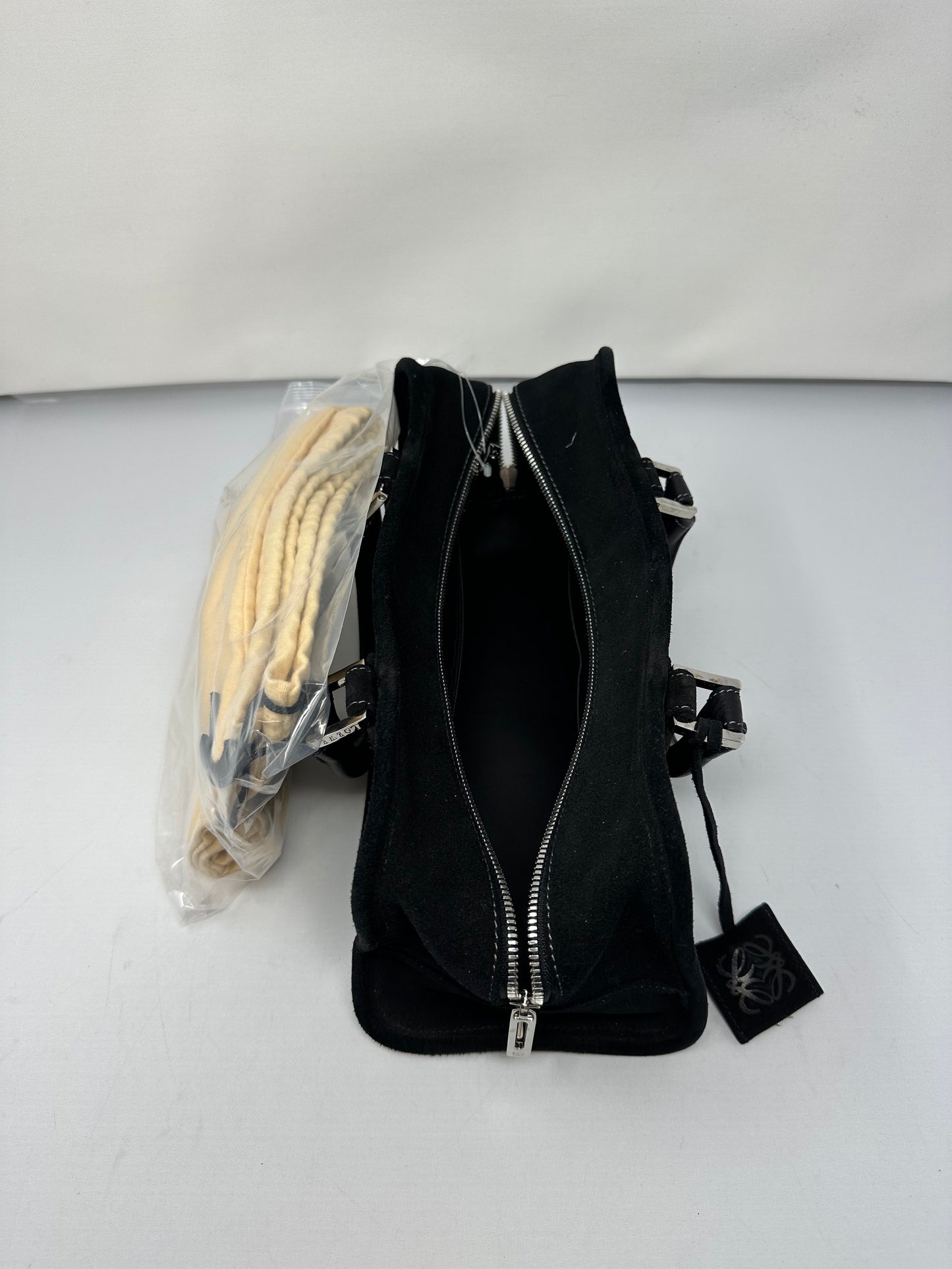 Loewe Amazona Black Suede Beads (original duster bag)