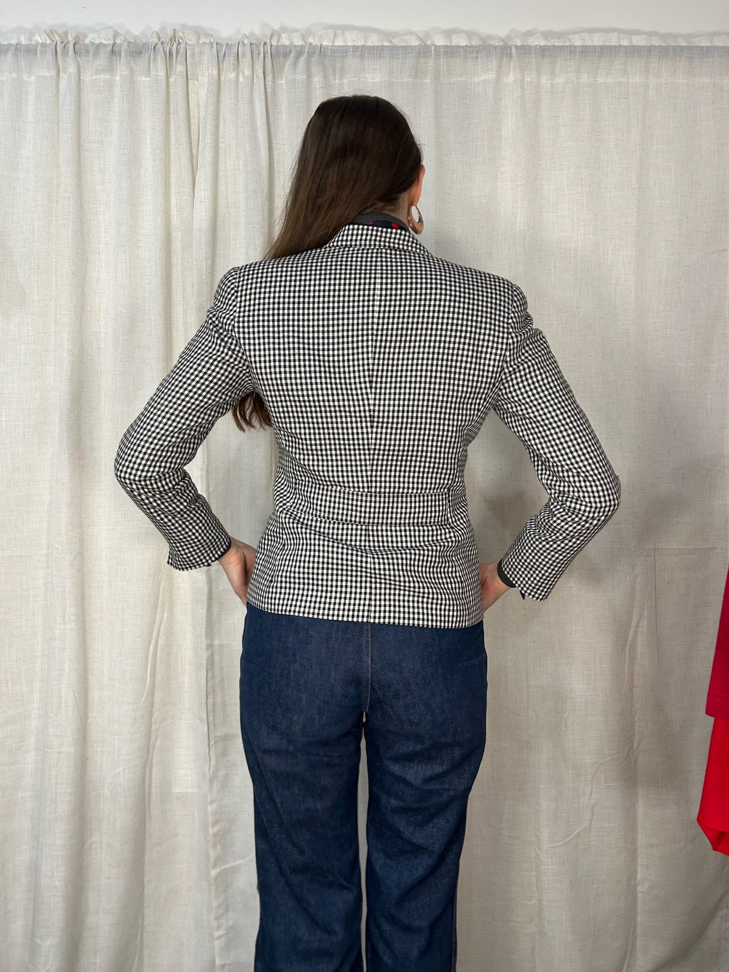 Dior Black & White Plaid Blazer