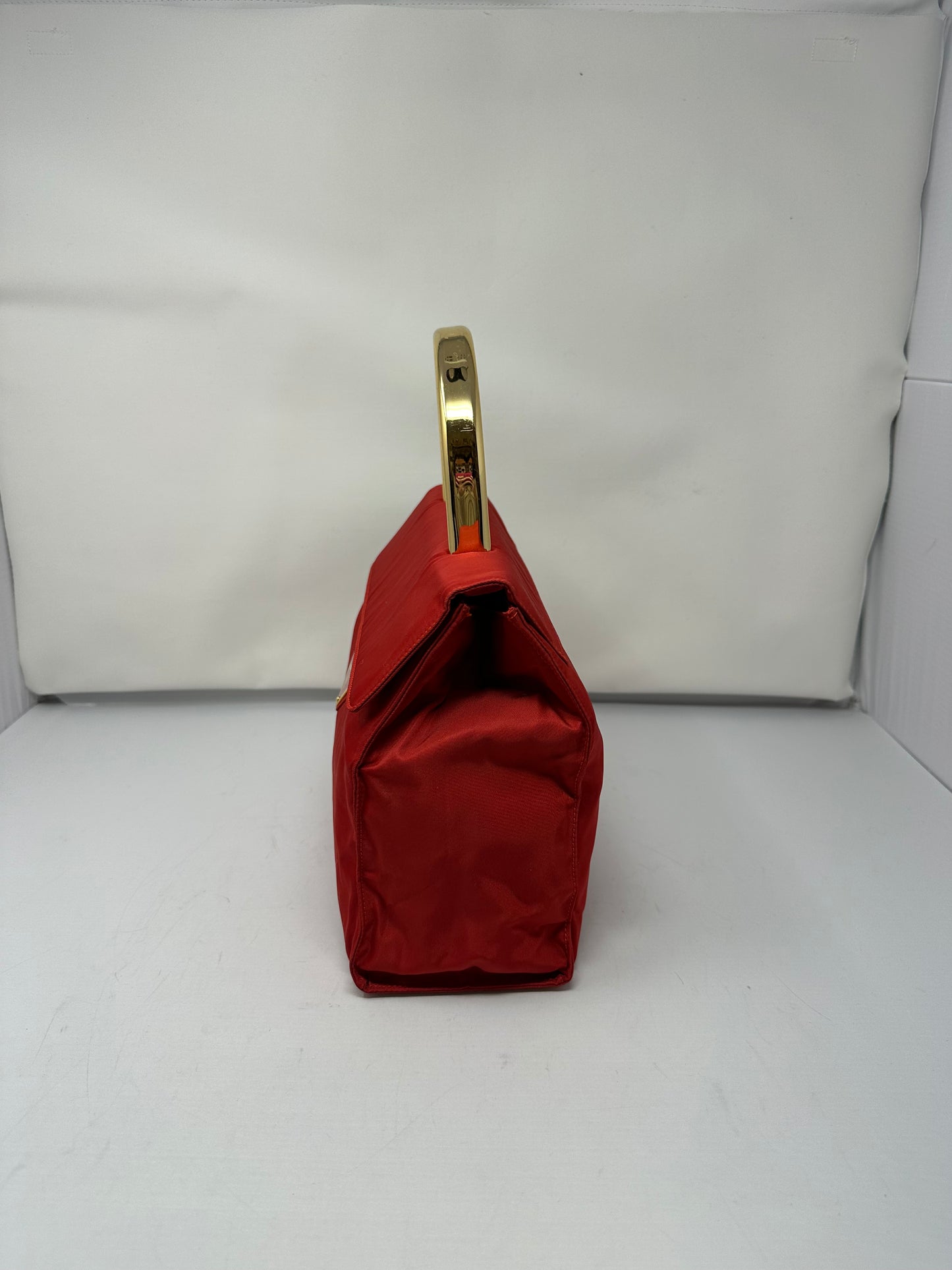 Prada Nylon Red Top Handle