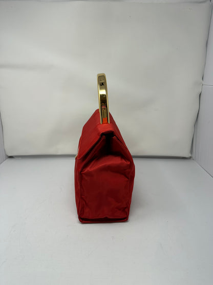 Prada Nylon Red Top Handle