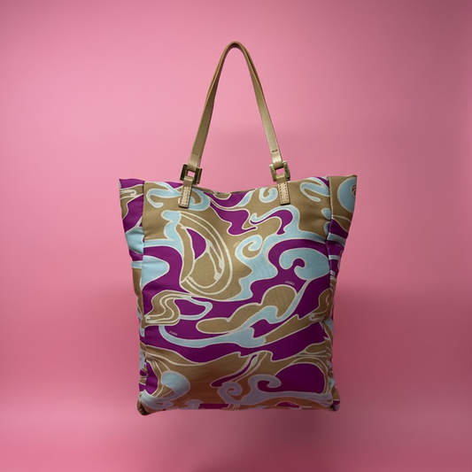 Fendi Psychedelic Swirl Small Tote