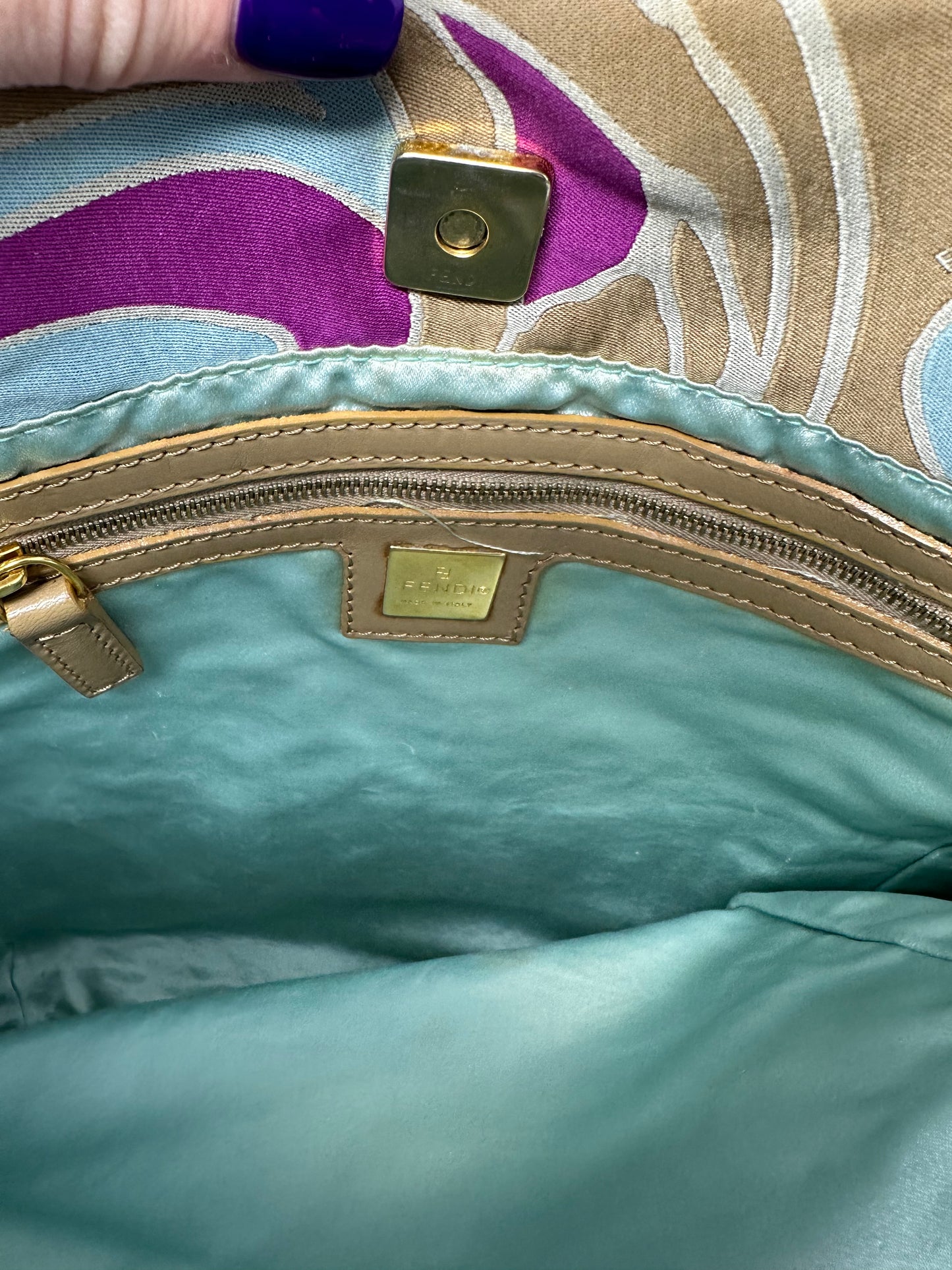 Fendi Psychedelic Swirl Small Tote