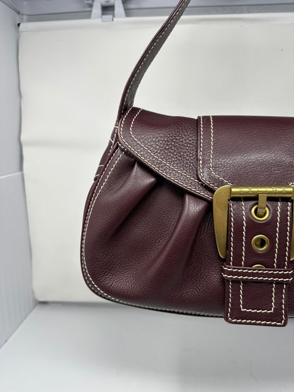 Celine Leather Brown Gold Hardware