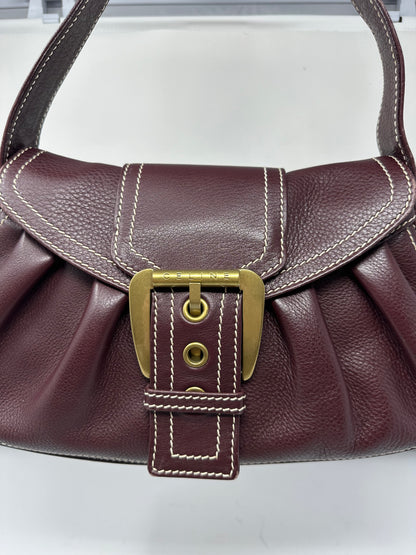 Celine Leather Brown Gold Hardware