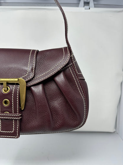 Celine Leather Brown Gold Hardware