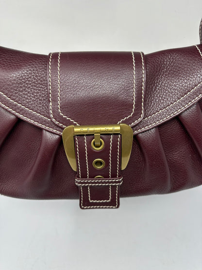 Celine Leather Brown Gold Hardware