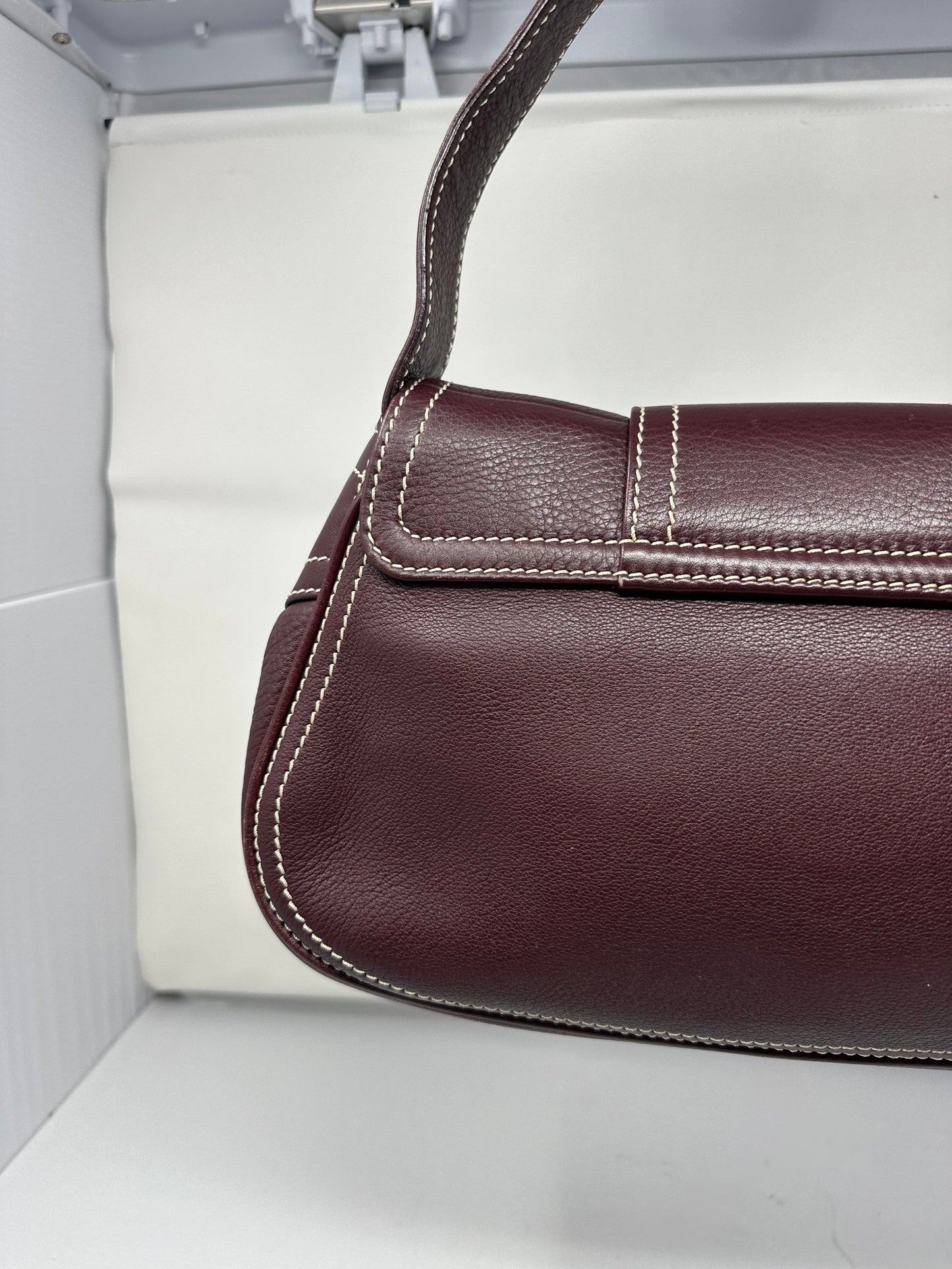 Celine Leather Brown Gold Hardware