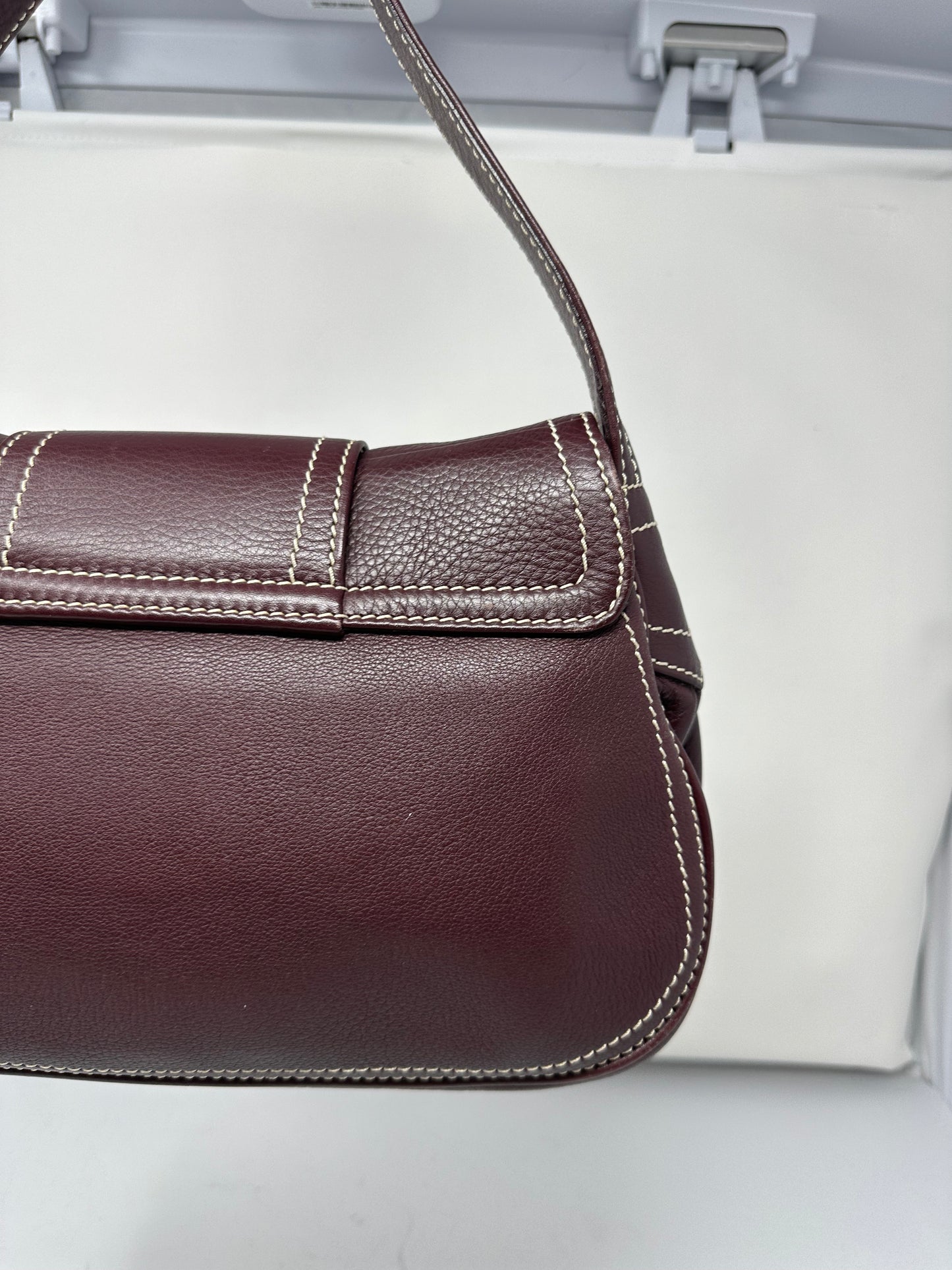 Celine Leather Brown Gold Hardware