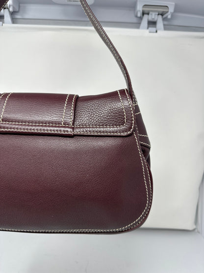 Celine Leather Brown Gold Hardware