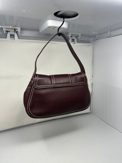 Celine Leather Brown Gold Hardware