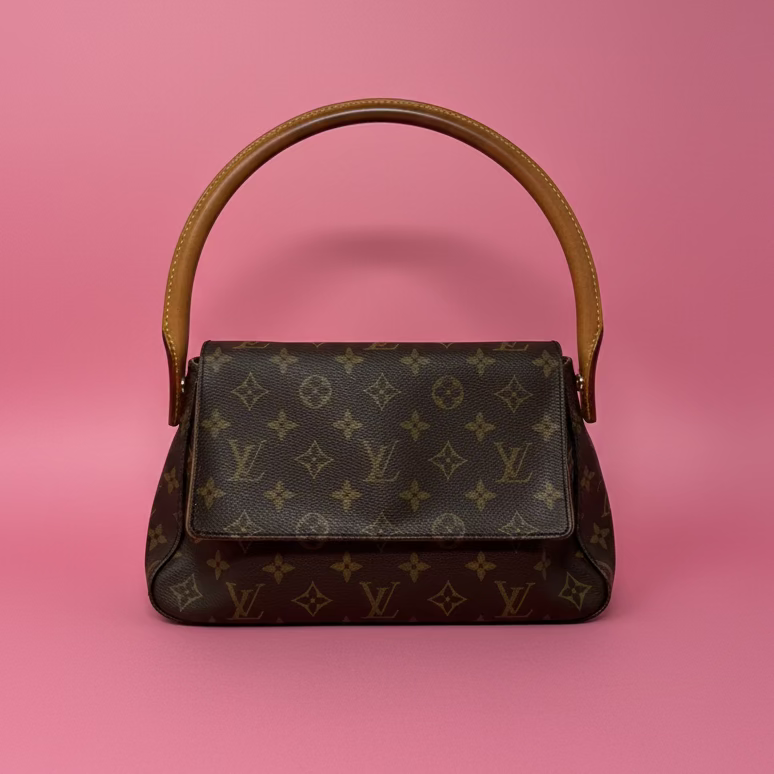 Louis Vuitton Looping Monogram Brown Canvas Shoulder Bag