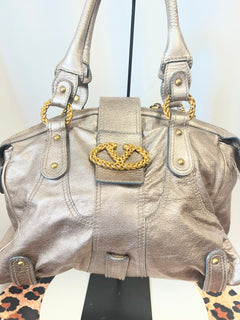 Valentino Metallic Leather Shoulder Bag