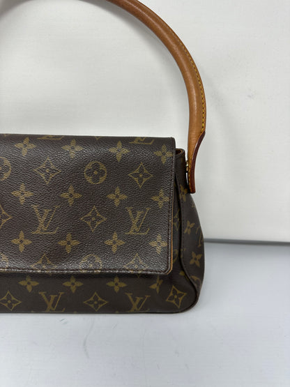 Louis Vuitton Looping Monogram Brown Canvas Shoulder Bag