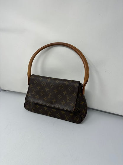 Louis Vuitton Looping Monogram Brown Canvas Shoulder Bag