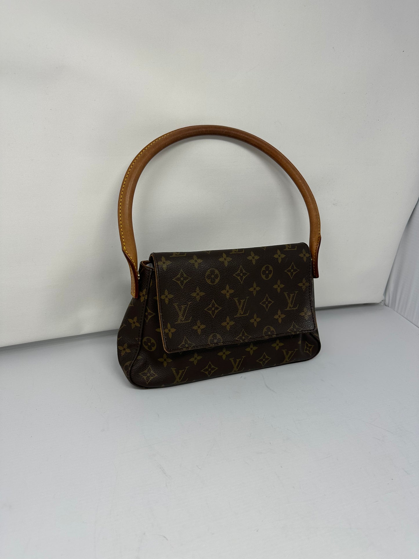 Louis Vuitton Looping Monogram Brown Canvas Shoulder Bag