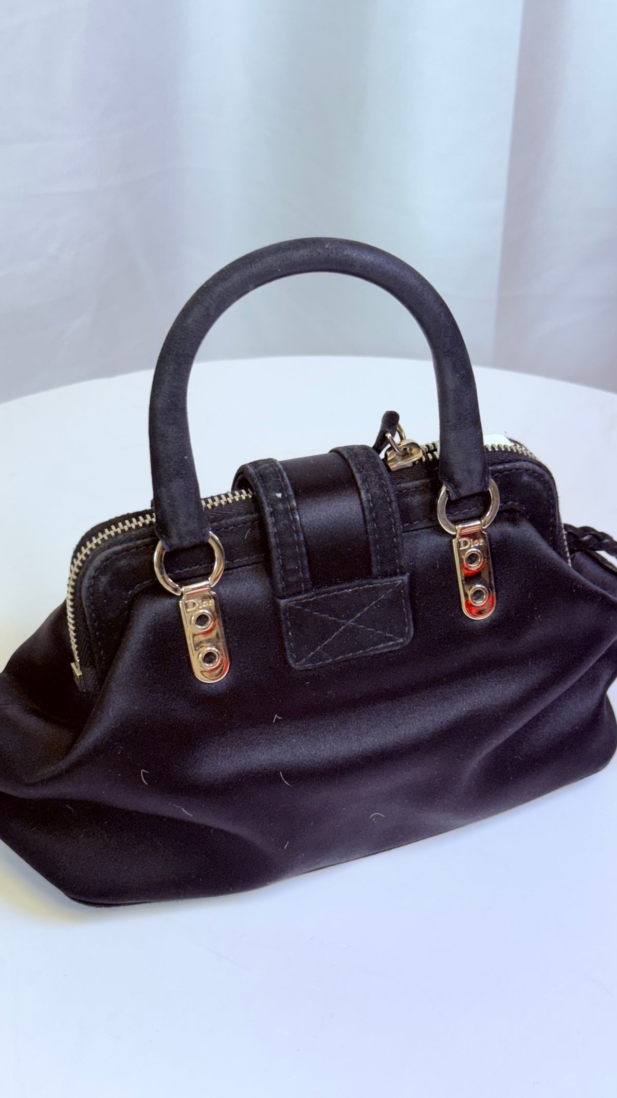 Christian Dior Hardcore Mini Satin & Suede Tote - John Galliano Era