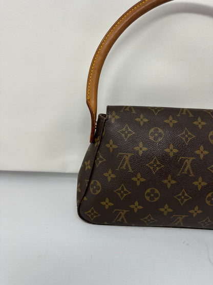 Louis Vuitton Looping Monogram Brown Canvas Shoulder Bag
