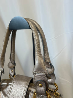 Valentino Metallic Leather Shoulder Bag