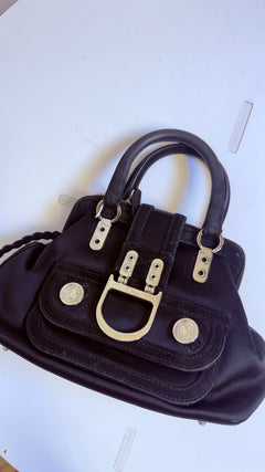 Christian Dior Hardcore Mini Satin & Suede Tote - John Galliano Era