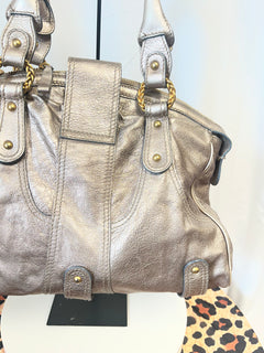Valentino Metallic Leather Shoulder Bag