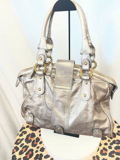Valentino Metallic Leather Shoulder Bag