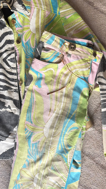 Roberto Cavalli Green Zebra Set