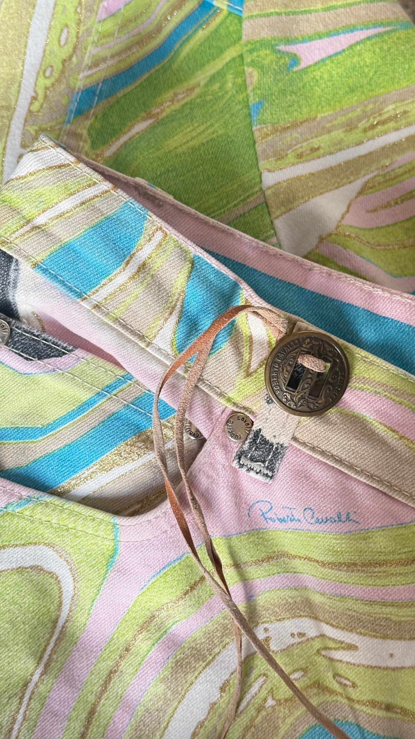 Roberto Cavalli Green Zebra Set