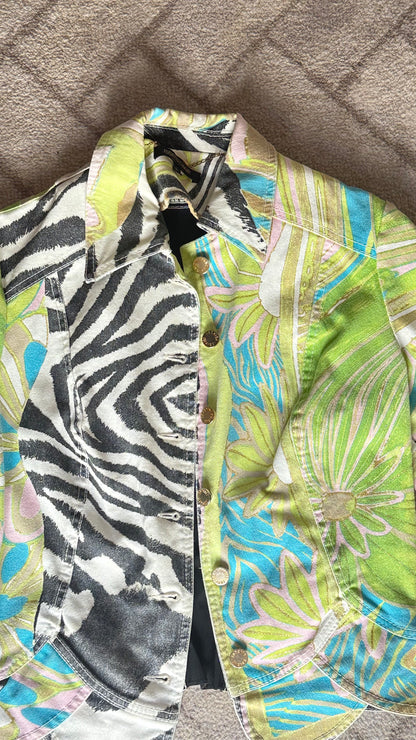 Roberto Cavalli Green Zebra Set