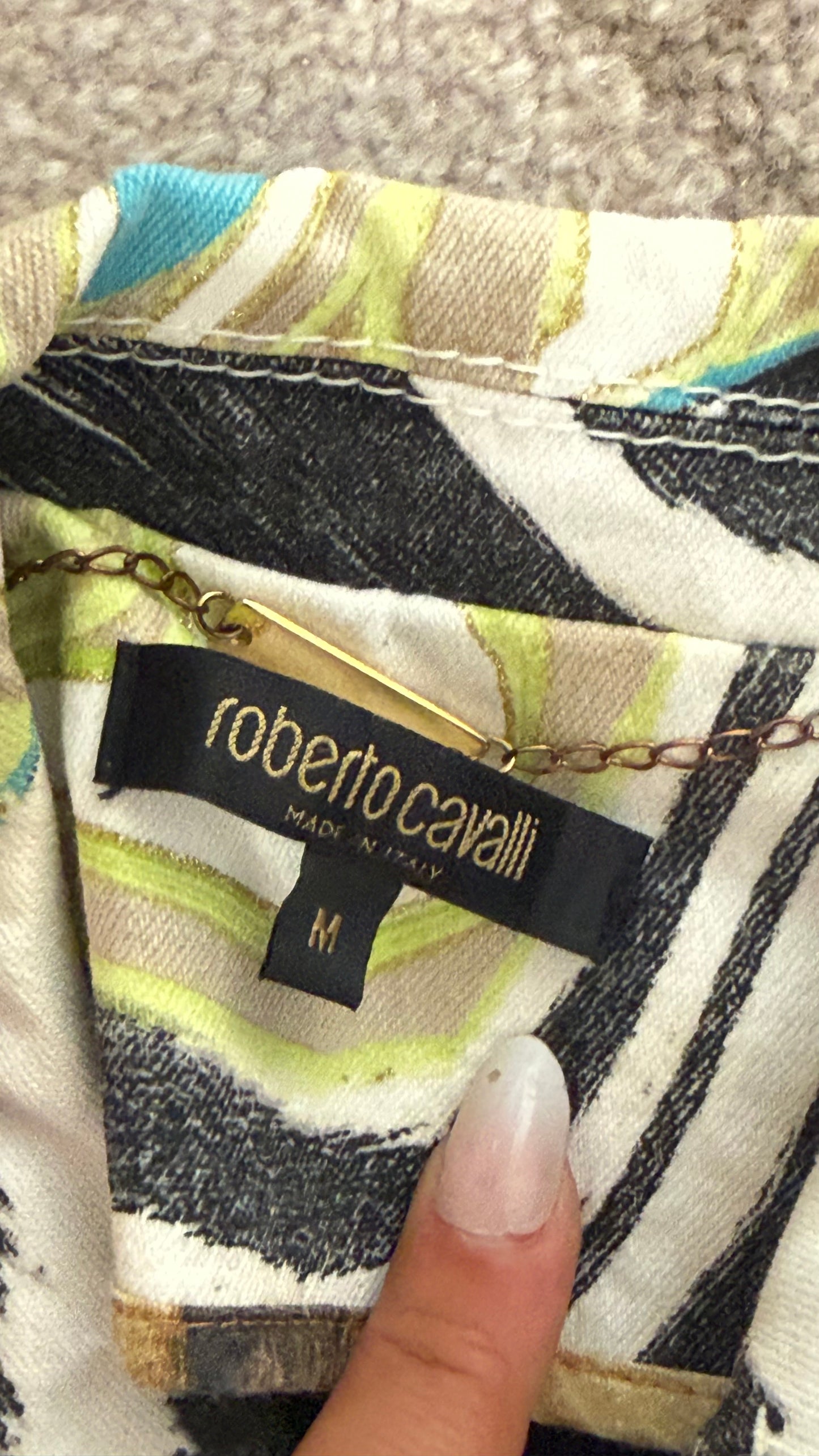 Roberto Cavalli Green Zebra Set