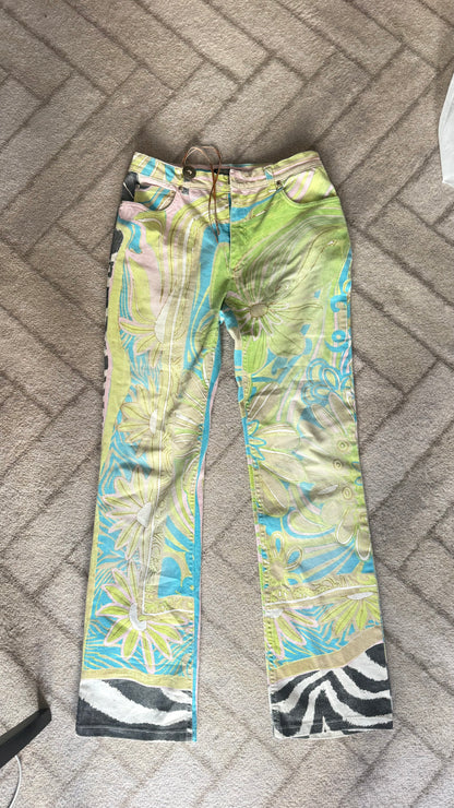 Roberto Cavalli Green Zebra Set